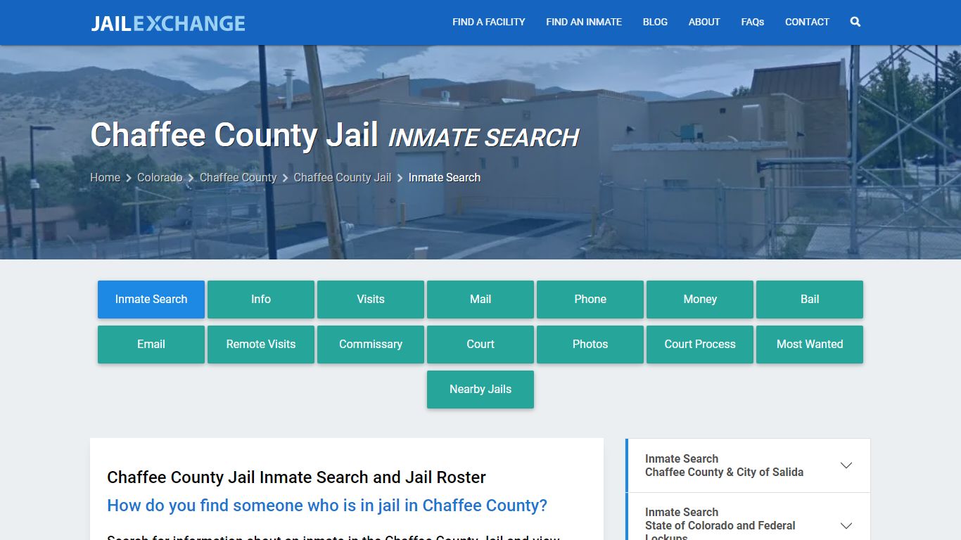 Inmate Search: Roster & Mugshots - Chaffee County Jail, CO - Jail Exchange